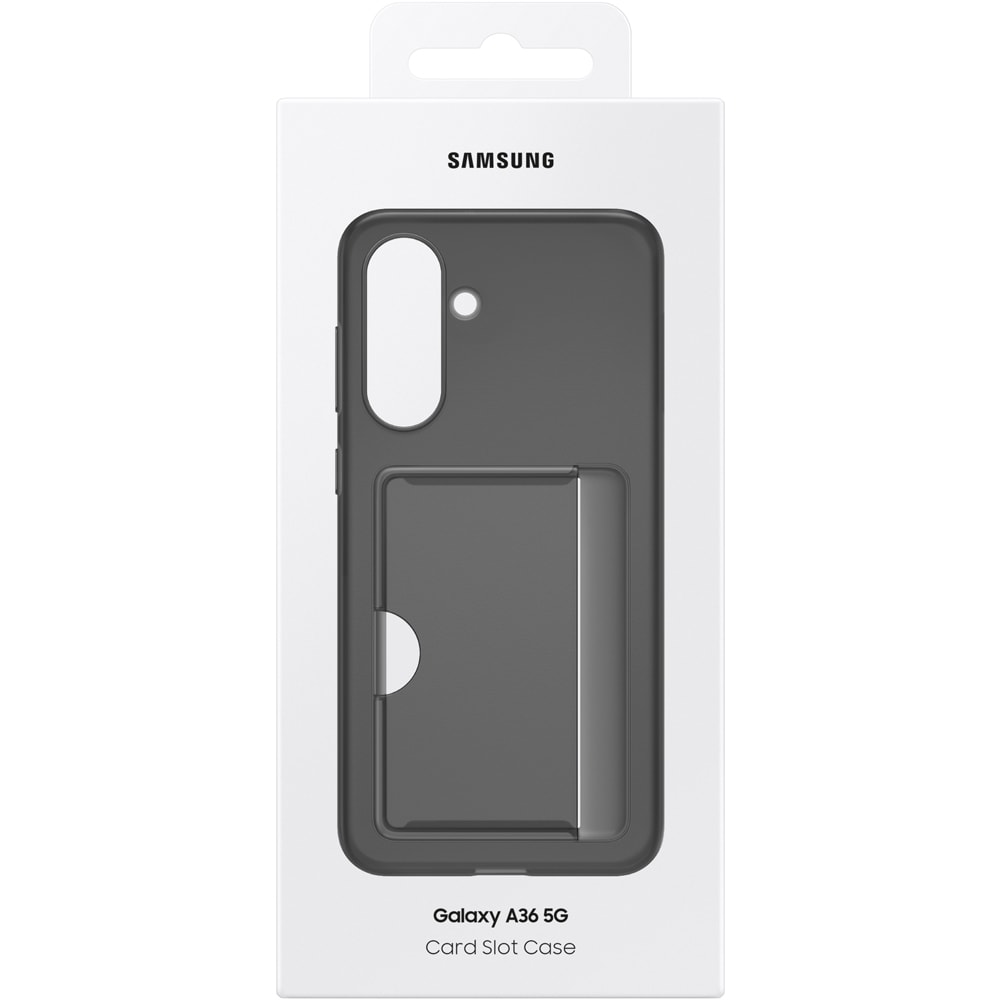 Husa telefon SAMSUNG Card Slot Case pentru Galaxy A36, EF-OA366TBEGWW, Black