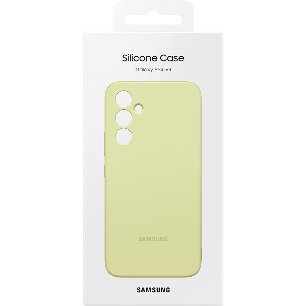 Husa telefon SAMSUNG Silicone Cover pentru Galaxy A54, EF-PA546TGEGWW, Lime