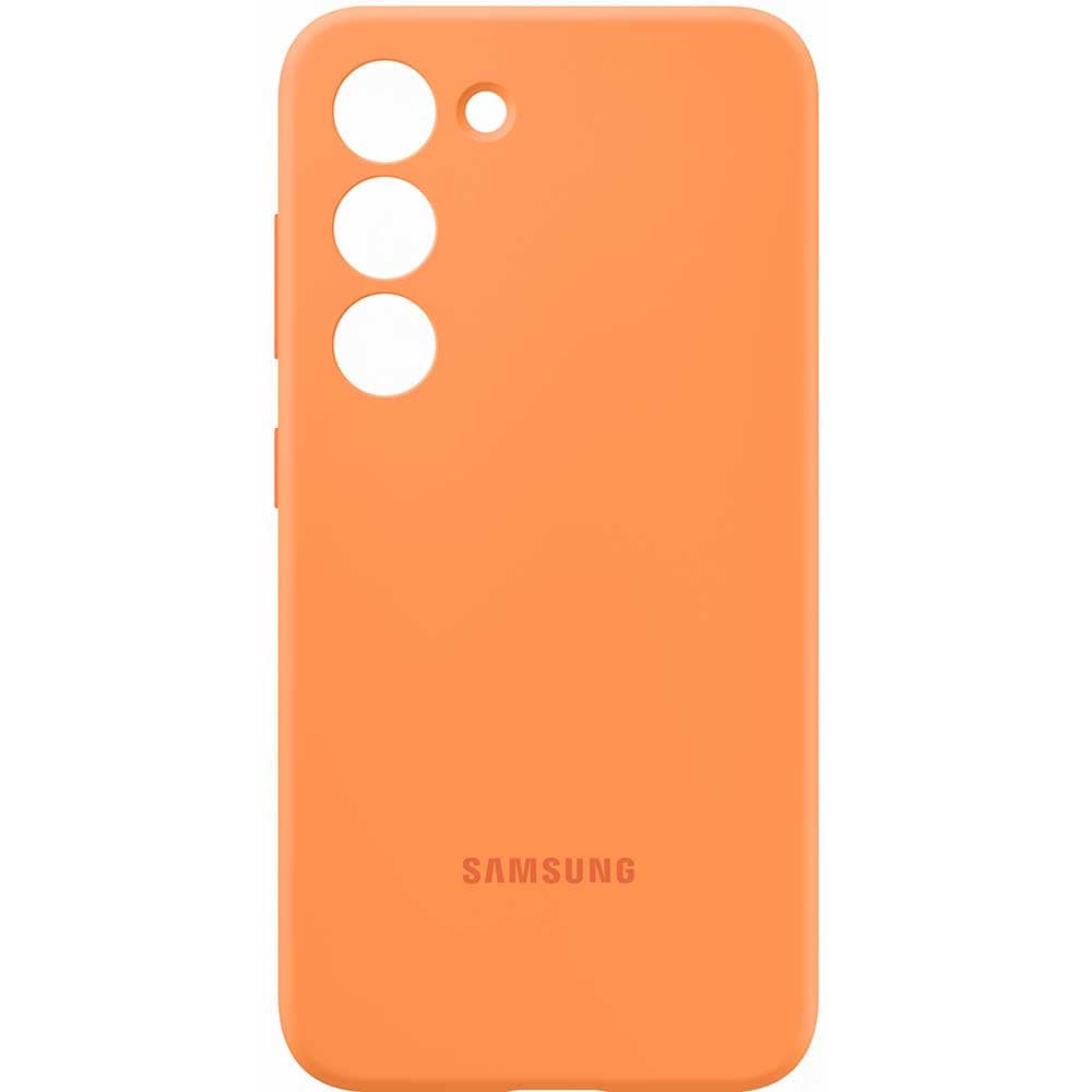 Husa telefon SAMSUNG Silicone Case pentru Galaxy S23, EF-PS911TOEGWW, Orange