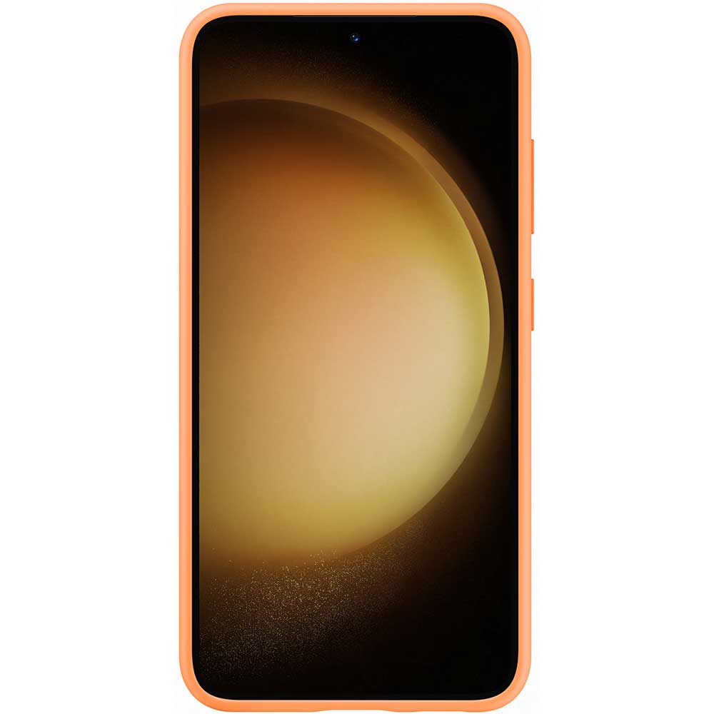 Husa telefon SAMSUNG Silicone Case pentru Galaxy S23, EF-PS911TOEGWW, Orange