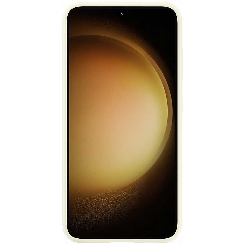 Husa telefon SAMSUNG Silicone Case pentru Galaxy S23, EF-PS911TUEGWW, Cream