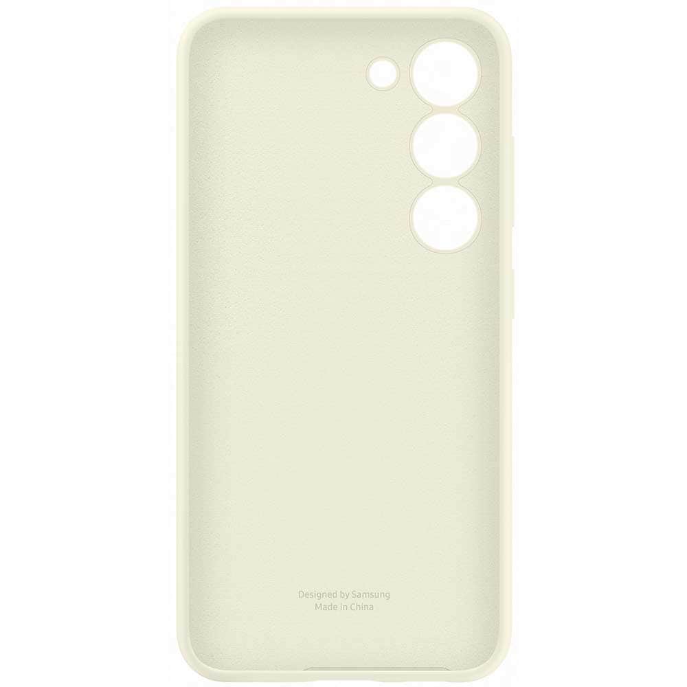 Husa telefon SAMSUNG Silicone Case pentru Galaxy S23, EF-PS911TUEGWW, Cream