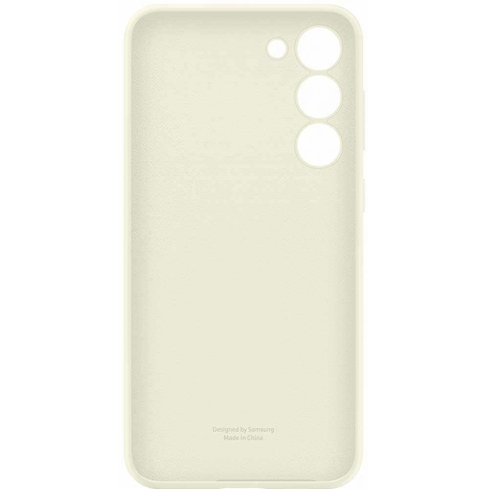 Husa telefon SAMSUNG Silicone Case pentru Galaxy S23 Plus, EF-PS916TUEGWW, Cream