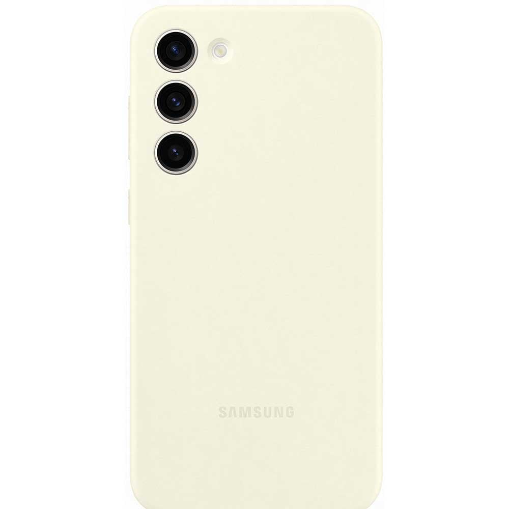 Husa telefon SAMSUNG Silicone Case pentru Galaxy S23 Plus, EF-PS916TUEGWW, Cream