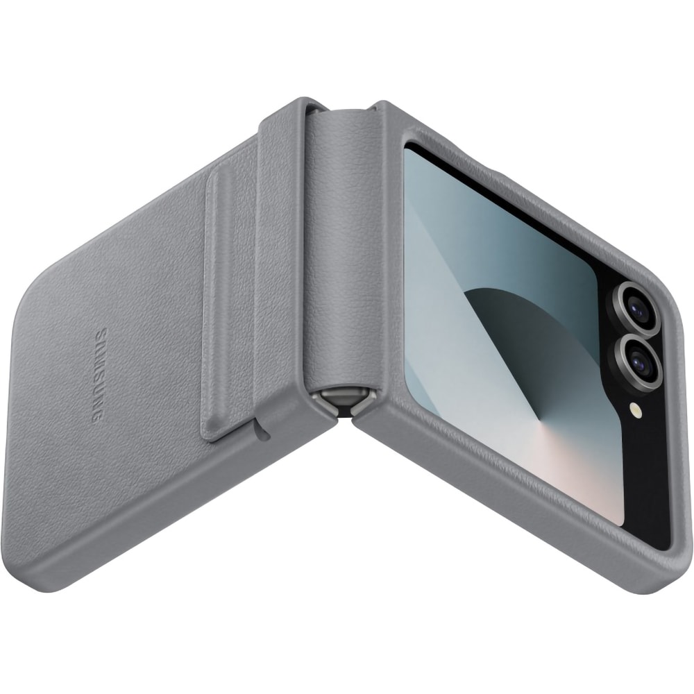 Husa telefon SAMSUNG Flap Eco-Leather Case pentru Galaxy Z Flip6, EF-VF741PJEGWW, Gray