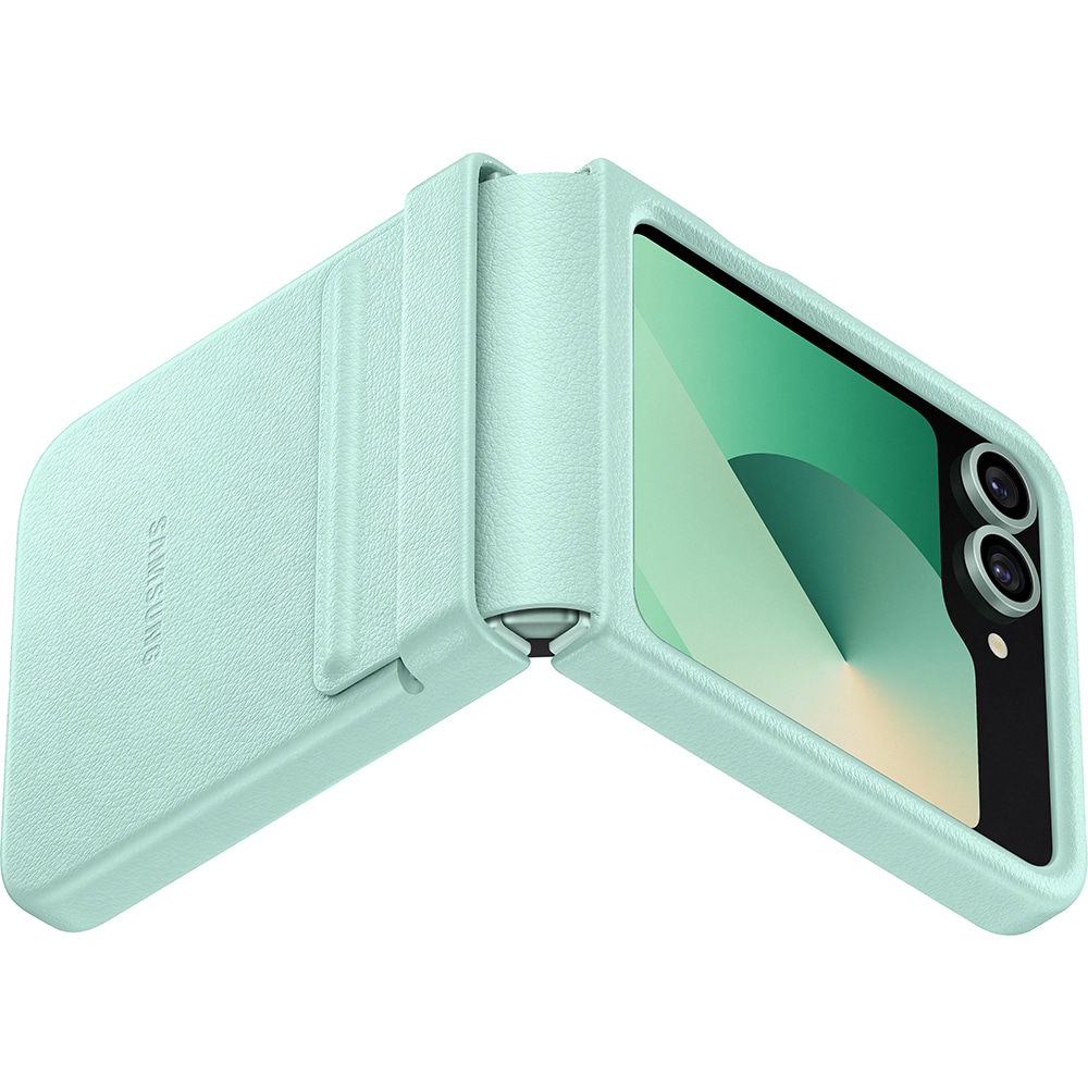 Husa telefon SAMSUNG Flap Eco-Leather Case pentru Galaxy Z Flip6, EF-VF741PMEGWW, Mint