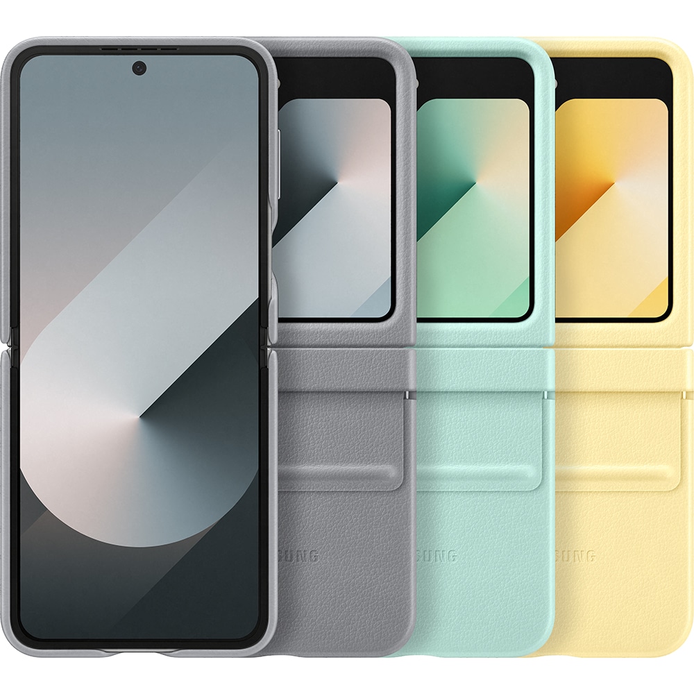 Husa telefon SAMSUNG Flap Eco-Leather Case pentru Galaxy Z Flip6, EF-VF741PMEGWW, Mint