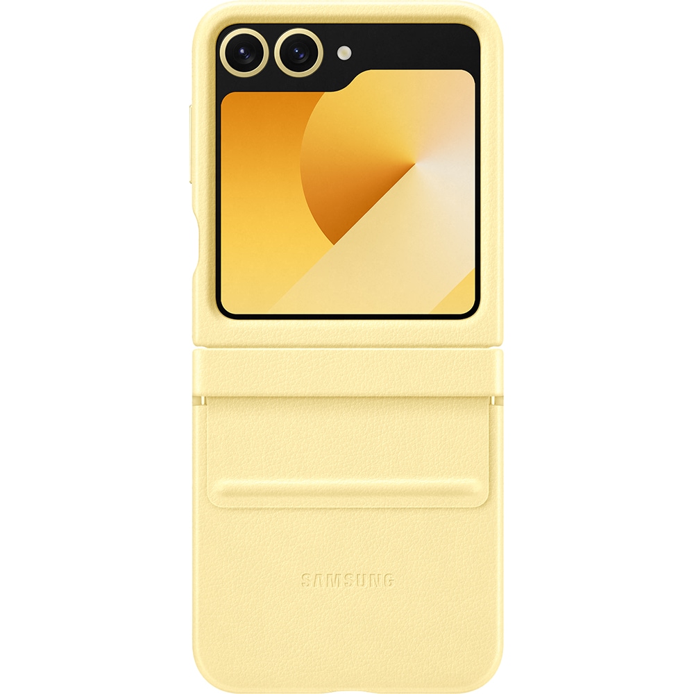 Husa telefon SAMSUNG Flap Eco-Leather Case pentru Galaxy Z Flip6, EF-VF741PYEGWW, Galben
