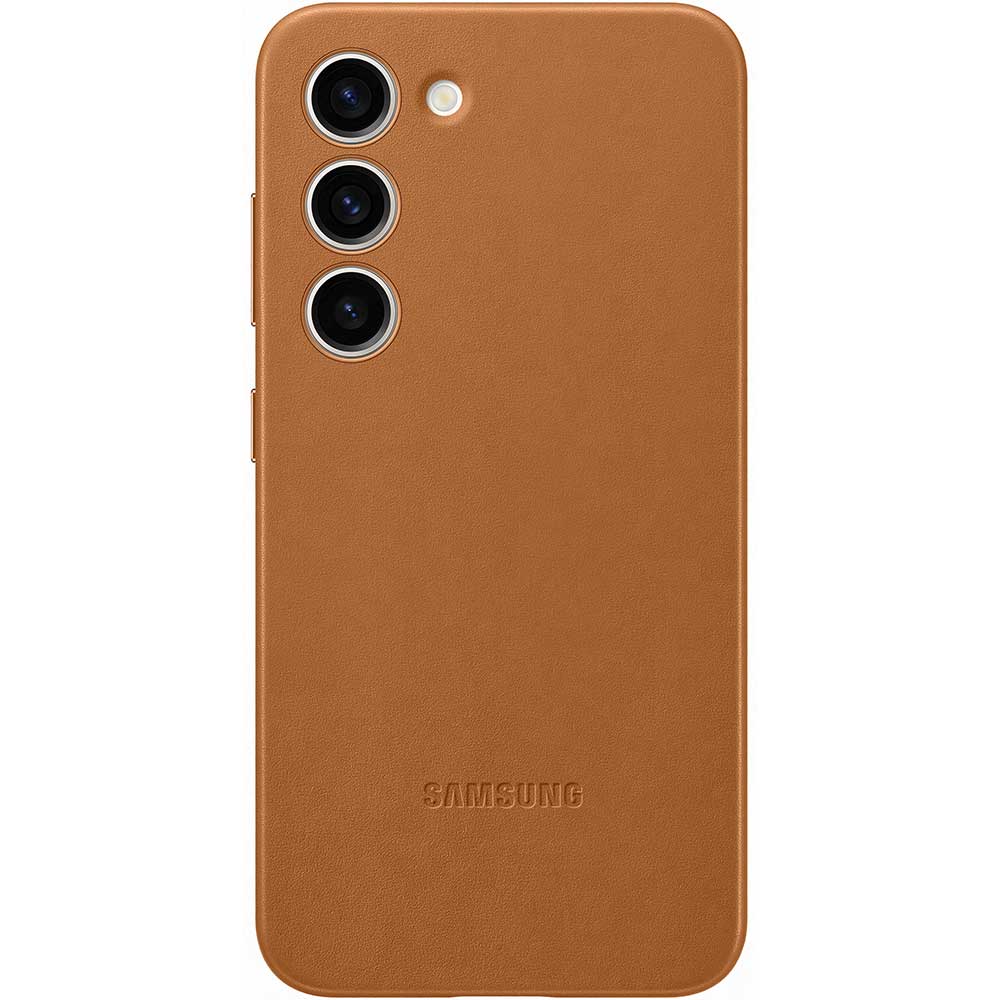 Husa telefon SAMSUNG Leather Case pentru Galaxy S23, EF-VS911LAEGWW, Camel