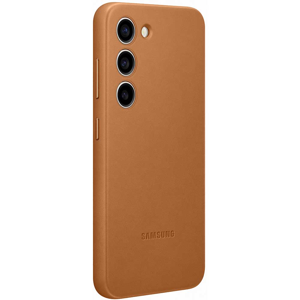 Husa telefon SAMSUNG Leather Case pentru Galaxy S23, EF-VS911LAEGWW, Camel