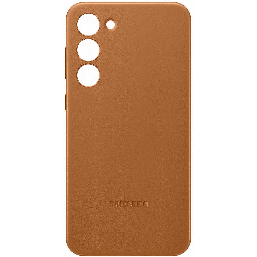 Husa telefon SAMSUNG Leather Case pentru Galaxy S23 Plus, EF-VS916LAEGWW, Camel