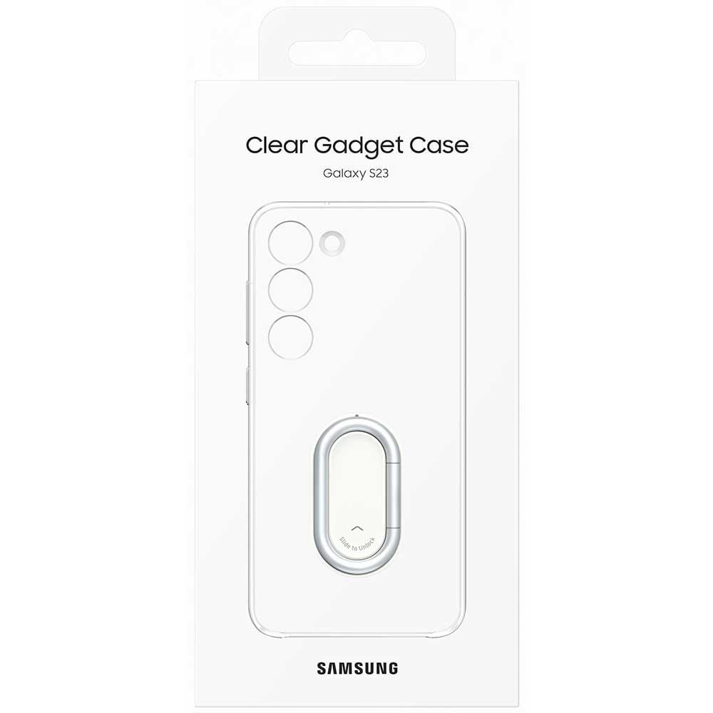 Husa telefon SAMSUNG Clear Gadget Case pentru Galaxy S23, EF-XS911CTEGWW, Transparent