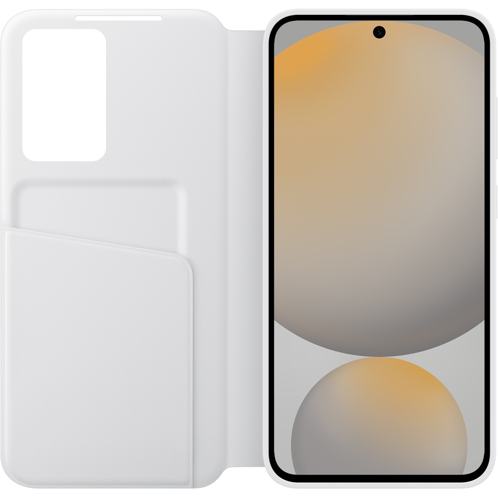 Husa telefon SAMSUNG Smart View Wallet Case pentru Galaxy S24 FE, EF-ZS721CWEGWW, alb