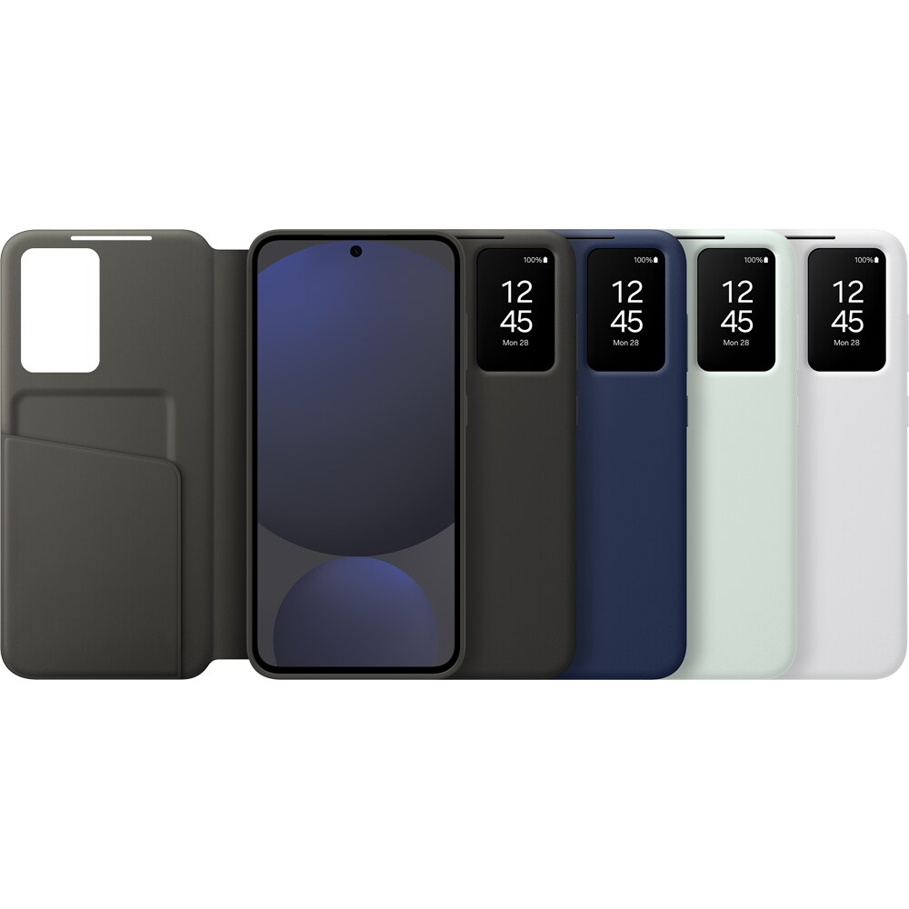 Husa telefon SAMSUNG Smart View Wallet Case pentru Galaxy S24 FE, EF-ZS721CWEGWW, alb