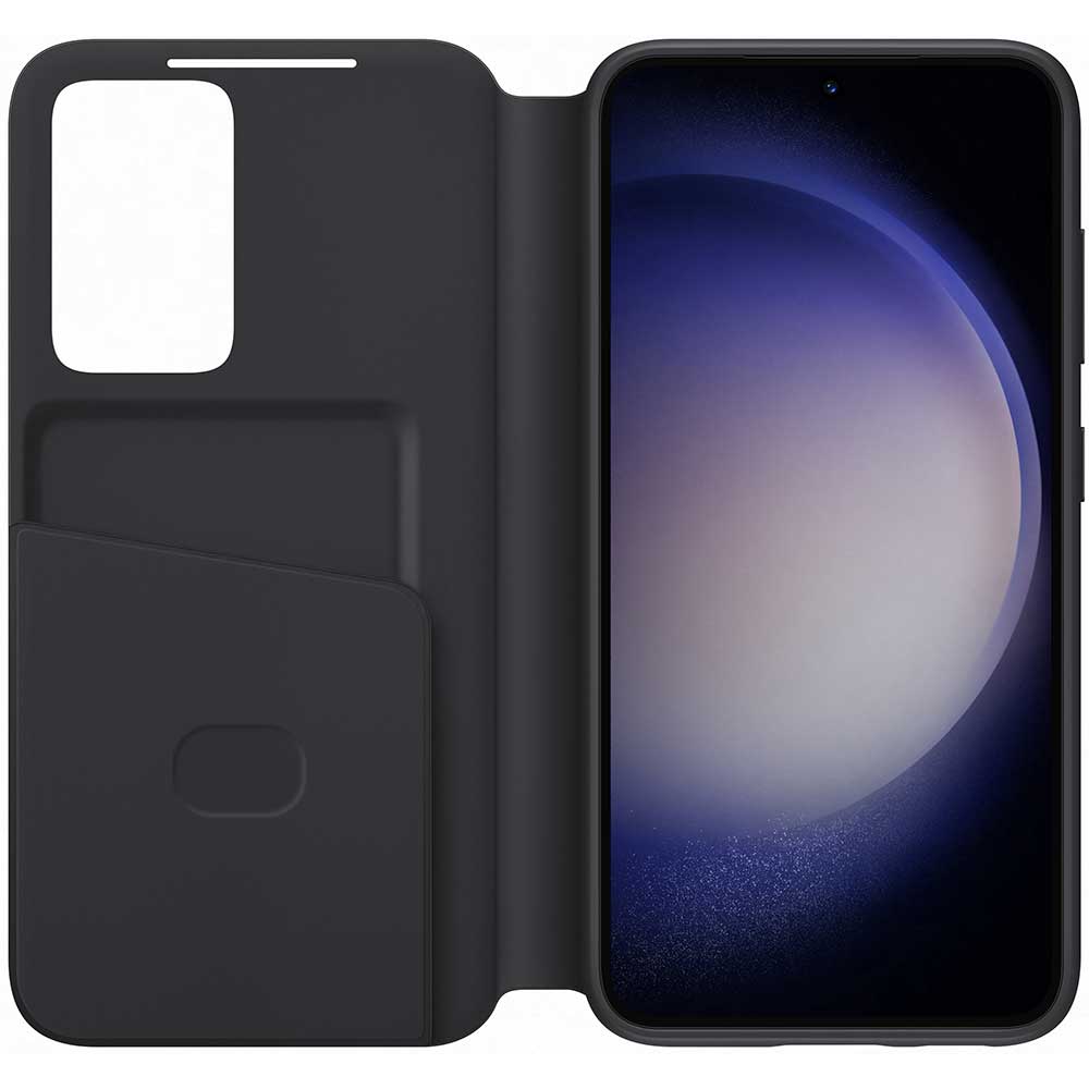Husa SAMSUNG Smart View Wallet pentru Galaxy S23, EF-ZS911CBEGWW, Black