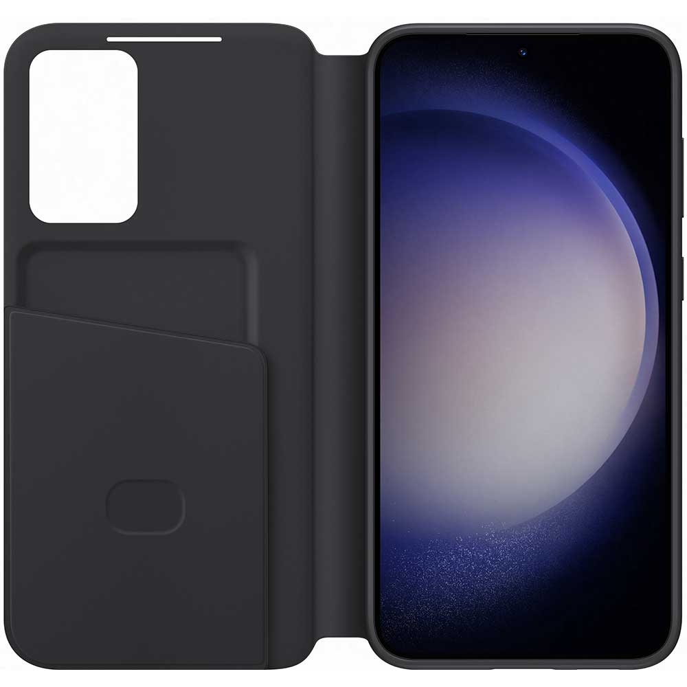 Husa SAMSUNG Smart View Wallet pentru Galaxy S23 Plus, EF-ZS916CBEGWW, Black