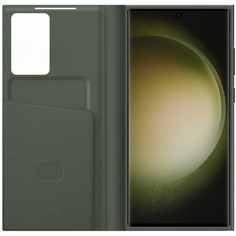 Husa SAMSUNG Smart View Wallet pentru Galaxy S23 Ultra, EF-ZS918CGEGWW, Green