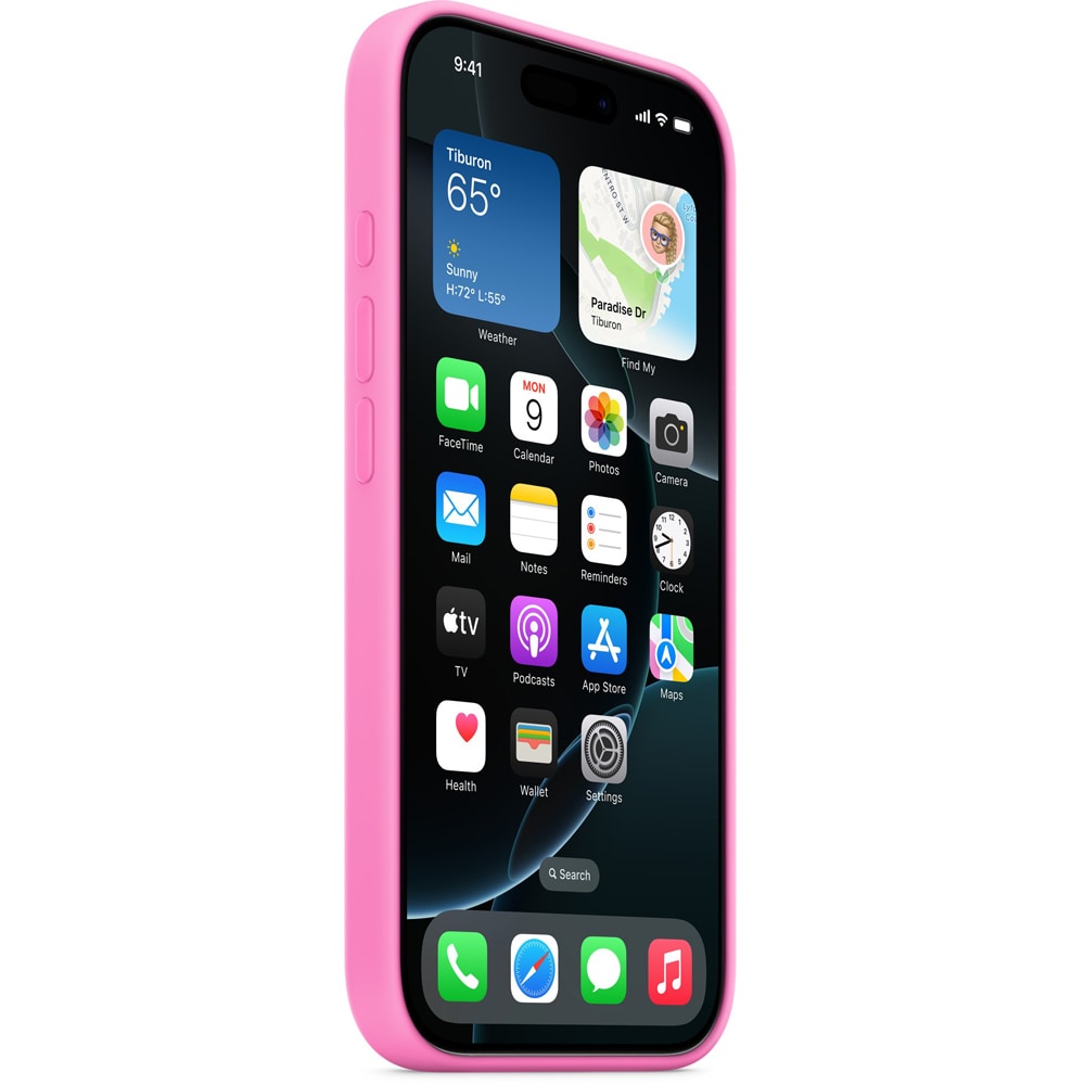 Husa telefon APPLE iPhone 16 Pro Silicone Case cu MagSafe - Peony, MDFX4ZM/A