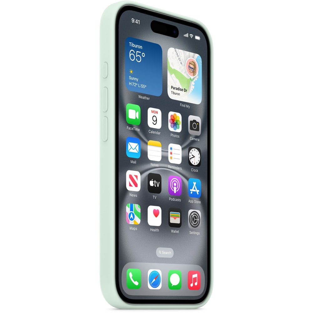 Husa telefon APPLE iPhone 16 Silicone Case cu MagSafe - Aquamarine, MDGP4ZM/A