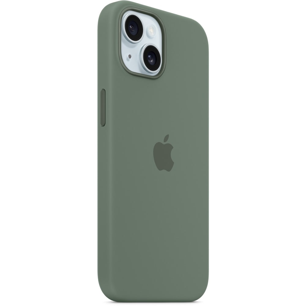 Husa telefon APPLE iPhone 15 Silicone Case cu MagSafe - Cypress, MT0X3ZM/A