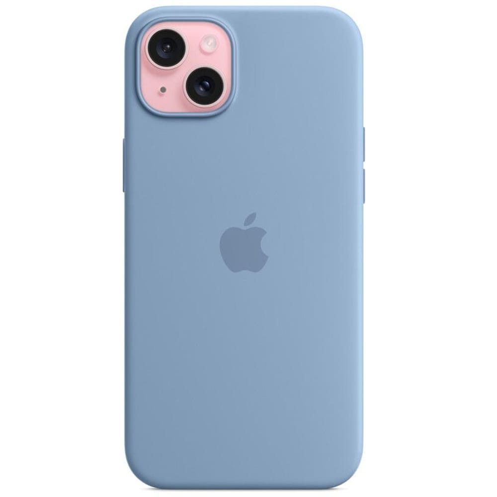 Husa telefon APPLE iPhone 15 Plus Silicone Case cu MagSafe - Winter Blue, MT193ZM/A