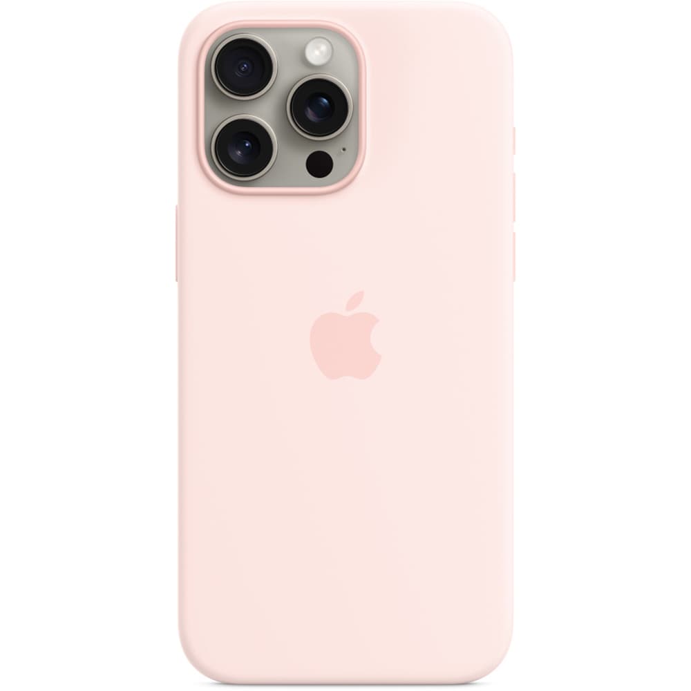 Husa telefon APPLE iPhone 15 Pro Max Silicone Case cu MagSafe - Light Pink, MT1U3ZM/A