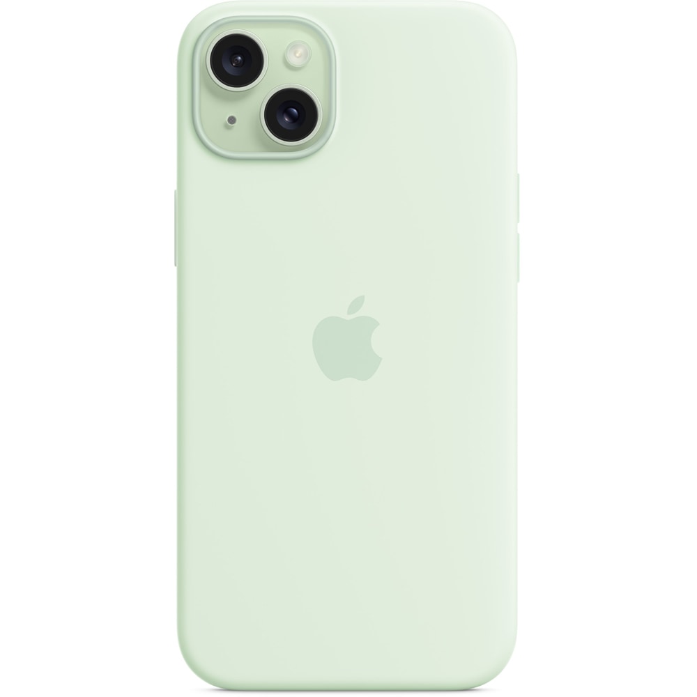 Husa telefon APPLE iPhone 15 Plus Silicone Case cu MagSafe - Soft Mint, MWNG3ZM/A