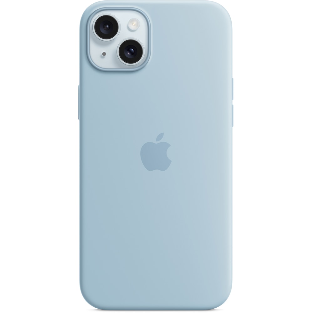 Husa telefon APPLE iPhone 15 Plus Silicone Case cu MagSafe - Light Blue, MWNH3ZM/A