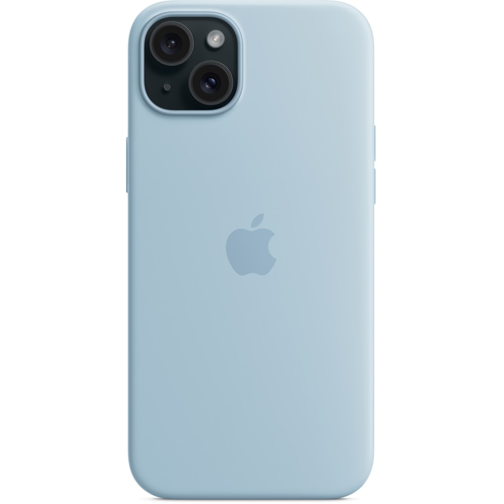 Husa telefon APPLE iPhone 15 Plus Silicone Case cu MagSafe - Light Blue, MWNH3ZM/A
