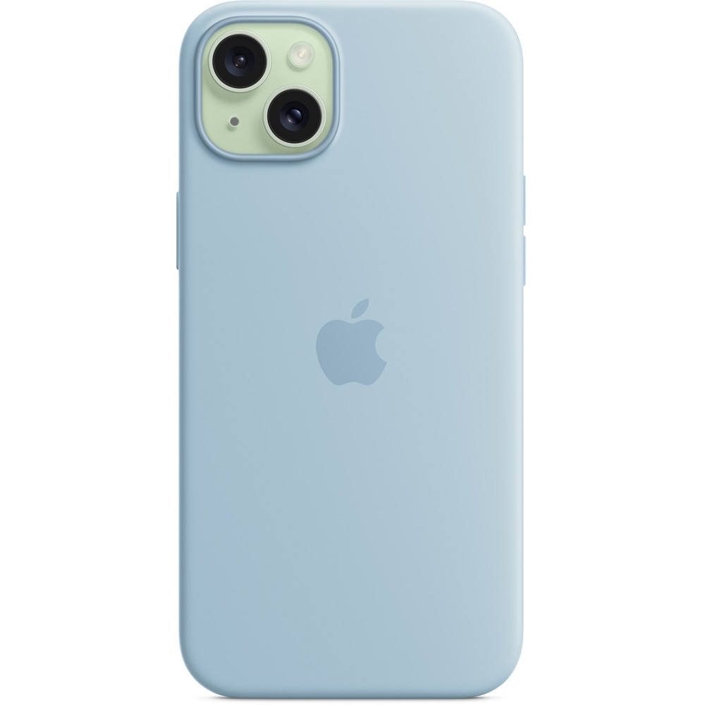 Husa telefon APPLE iPhone 15 Plus Silicone Case cu MagSafe - Light Blue, MWNH3ZM/A