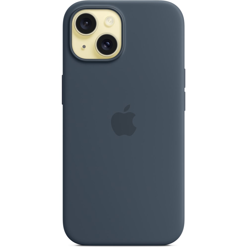 Husa telefon APPLE iPhone 15 Silicone Case cu MagSafe - Storm Blue, MXPF3ZM/A