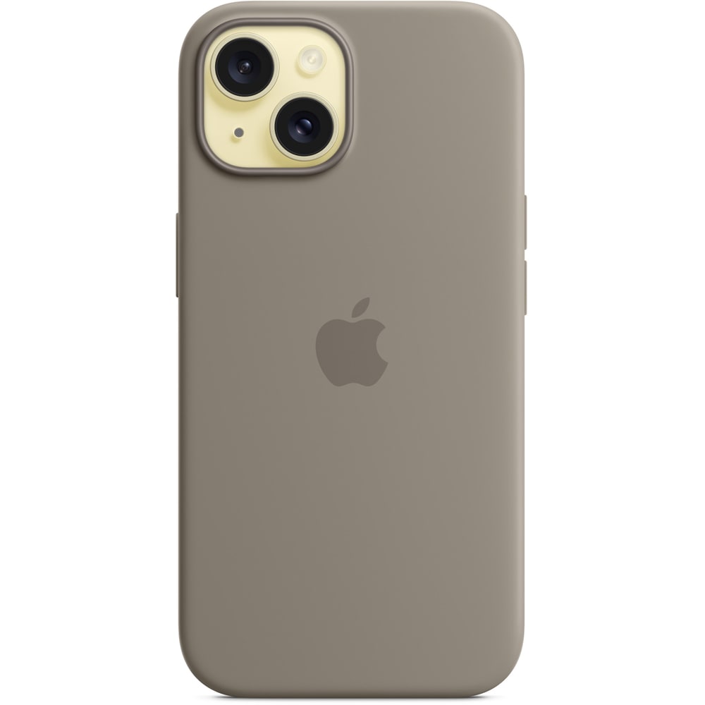 Husa telefon APPLE iPhone 15 Silicone Case cu MagSafe - Clay, MXPG3ZM/A