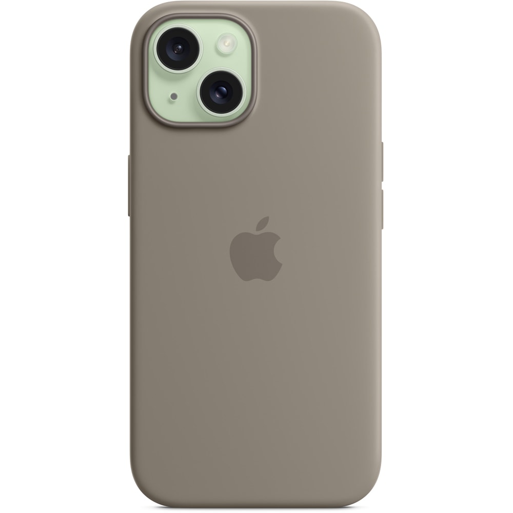 Husa telefon APPLE iPhone 15 Silicone Case cu MagSafe - Clay, MXPG3ZM/A