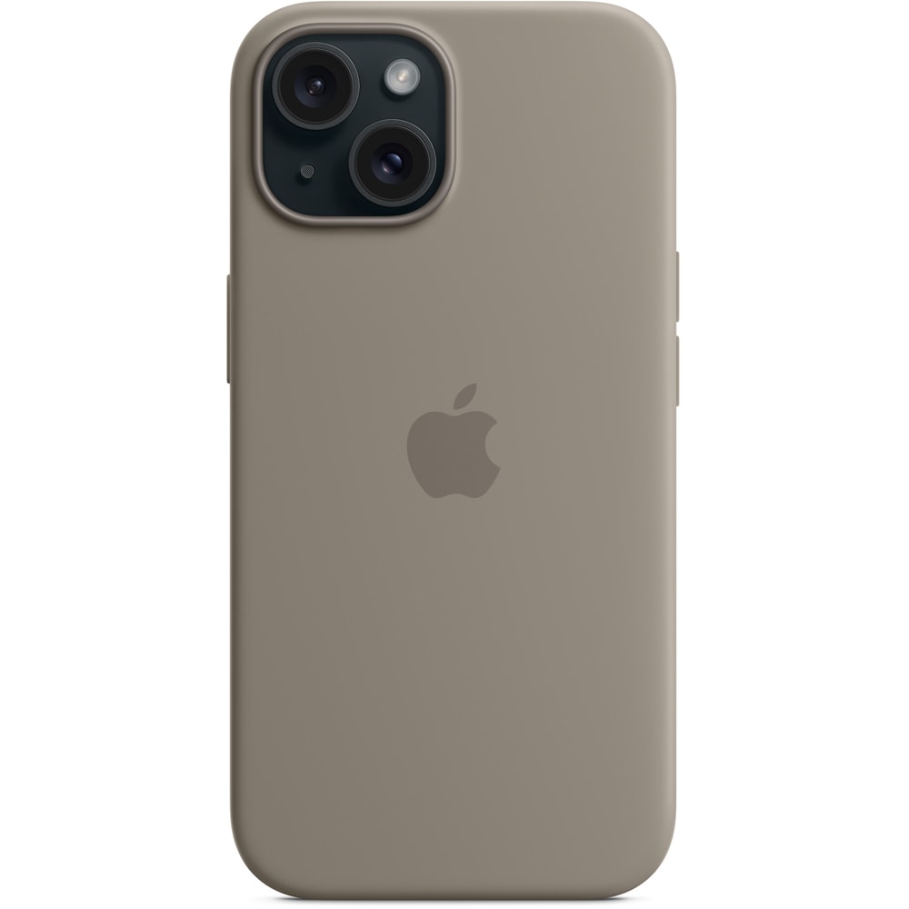 Husa telefon APPLE iPhone 15 Silicone Case cu MagSafe - Clay, MXPG3ZM/A