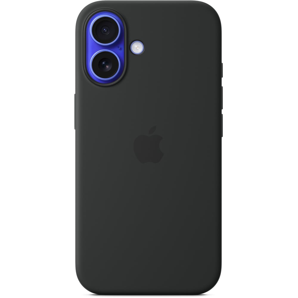 Husa telefon APPLE iPhone 16 Silicone Case cu MagSafe - Black, MYY13ZM/A