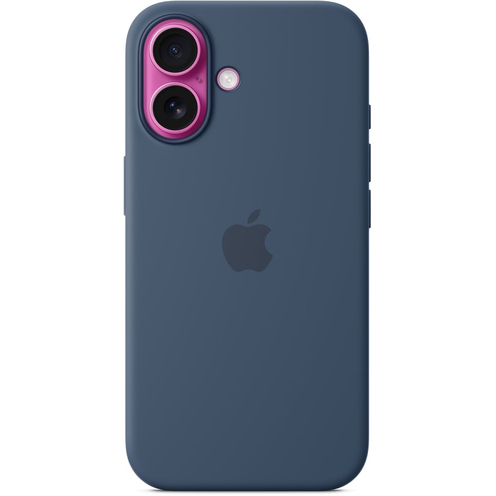 Husa telefon APPLE iPhone 16 Silicone Case cu MagSafe - Denim, MYY23ZM/A