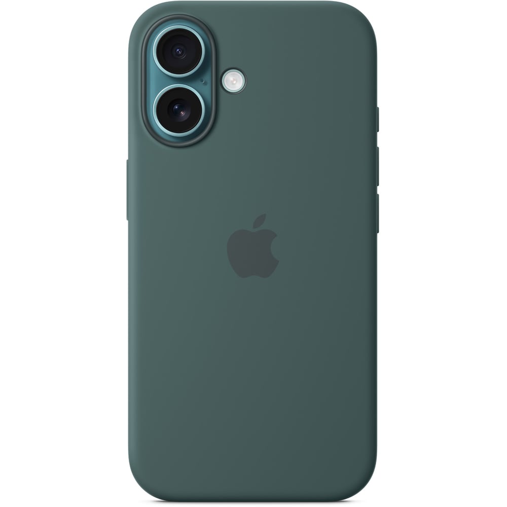 Husa telefon APPLE iPhone 16 Silicone Case cu MagSafe - Lake Green, MYY83ZM/A
