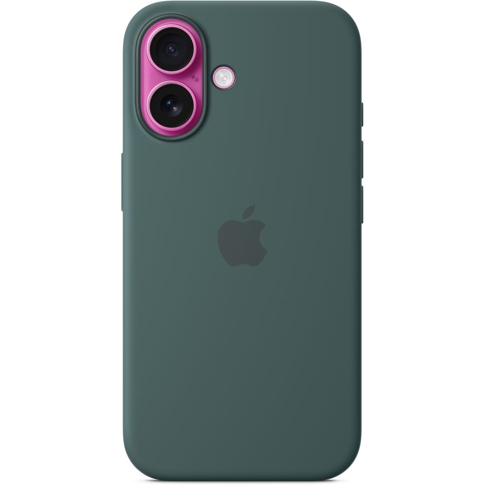 Husa telefon APPLE iPhone 16 Silicone Case cu MagSafe - Lake Green, MYY83ZM/A