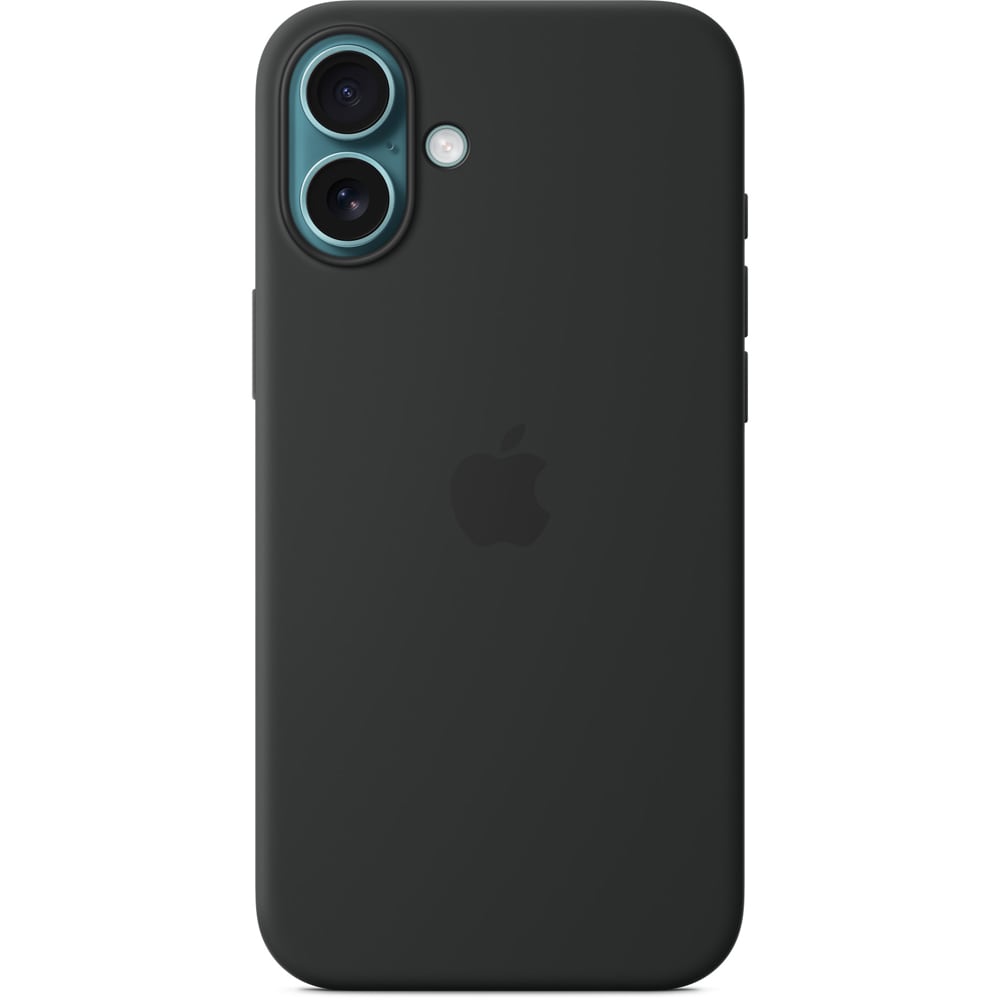 Husa telefon APPLE iPhone 16 Plus Silicone Case cu MagSafe - Black, MYY93ZM/A