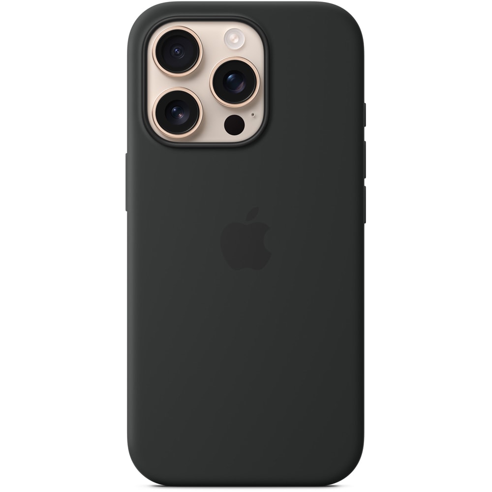 Husa telefon APPLE iPhone 16 Pro Silicone Case cu MagSafe - Black, MYYJ3ZM/A