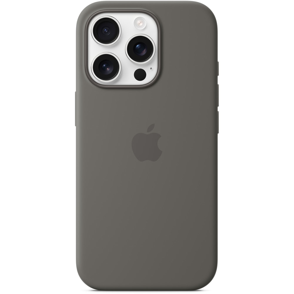 Husa telefon APPLE iPhone 16 Pro Silicone Case cu MagSafe - Stone Gray, MYYL3ZM/A