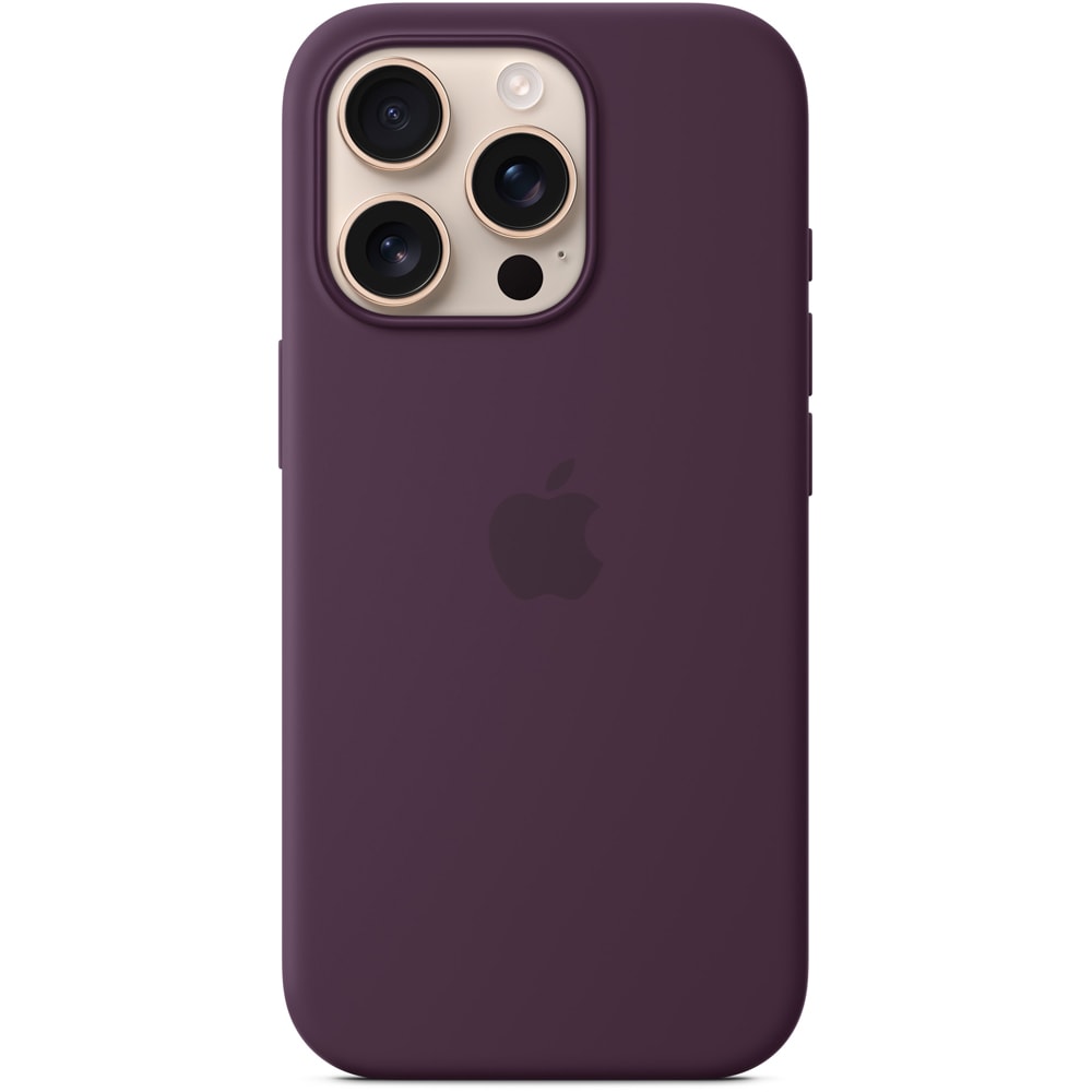 Husa telefon APPLE iPhone 16 Pro Silicone Case cu MagSafe - Plum, MYYM3ZM/A