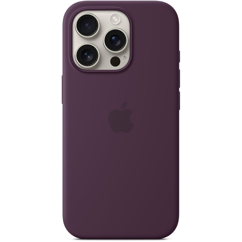 Husa telefon APPLE iPhone 16 Pro Silicone Case cu MagSafe - Plum, MYYM3ZM/A