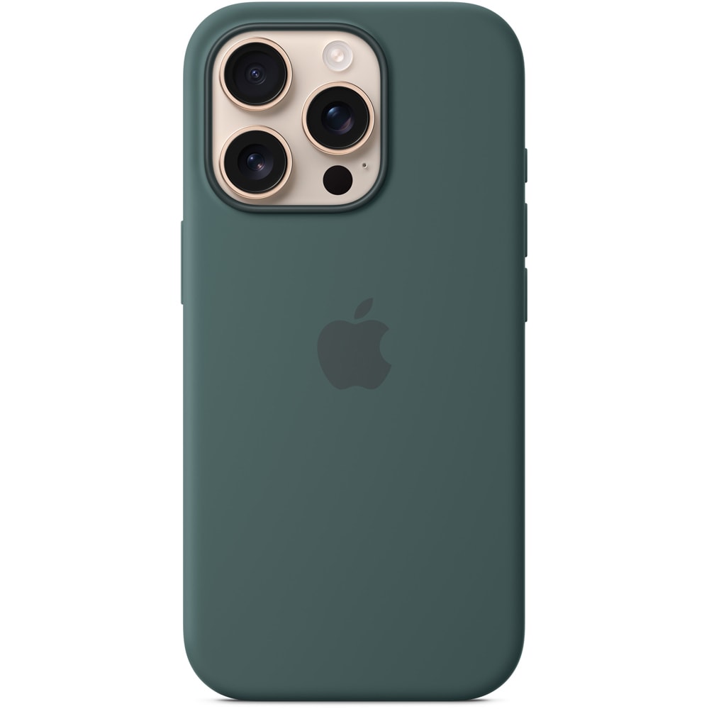 Husa telefon APPLE iPhone 16 Pro Silicone Case cu MagSafe - Lake Green, MYYR3ZM/A