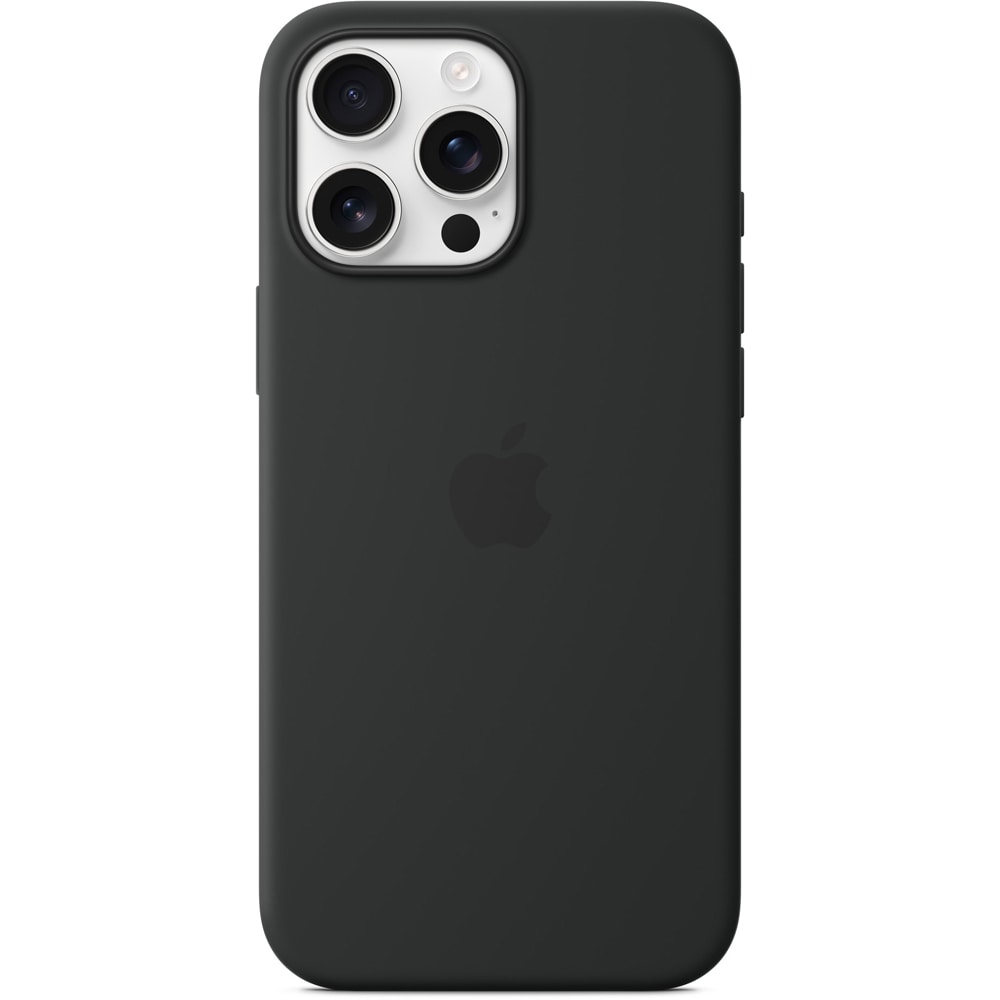 Husa telefon APPLE iPhone 16 Pro Max Silicone Case cu MagSafe - Black, MYYT3ZM/A