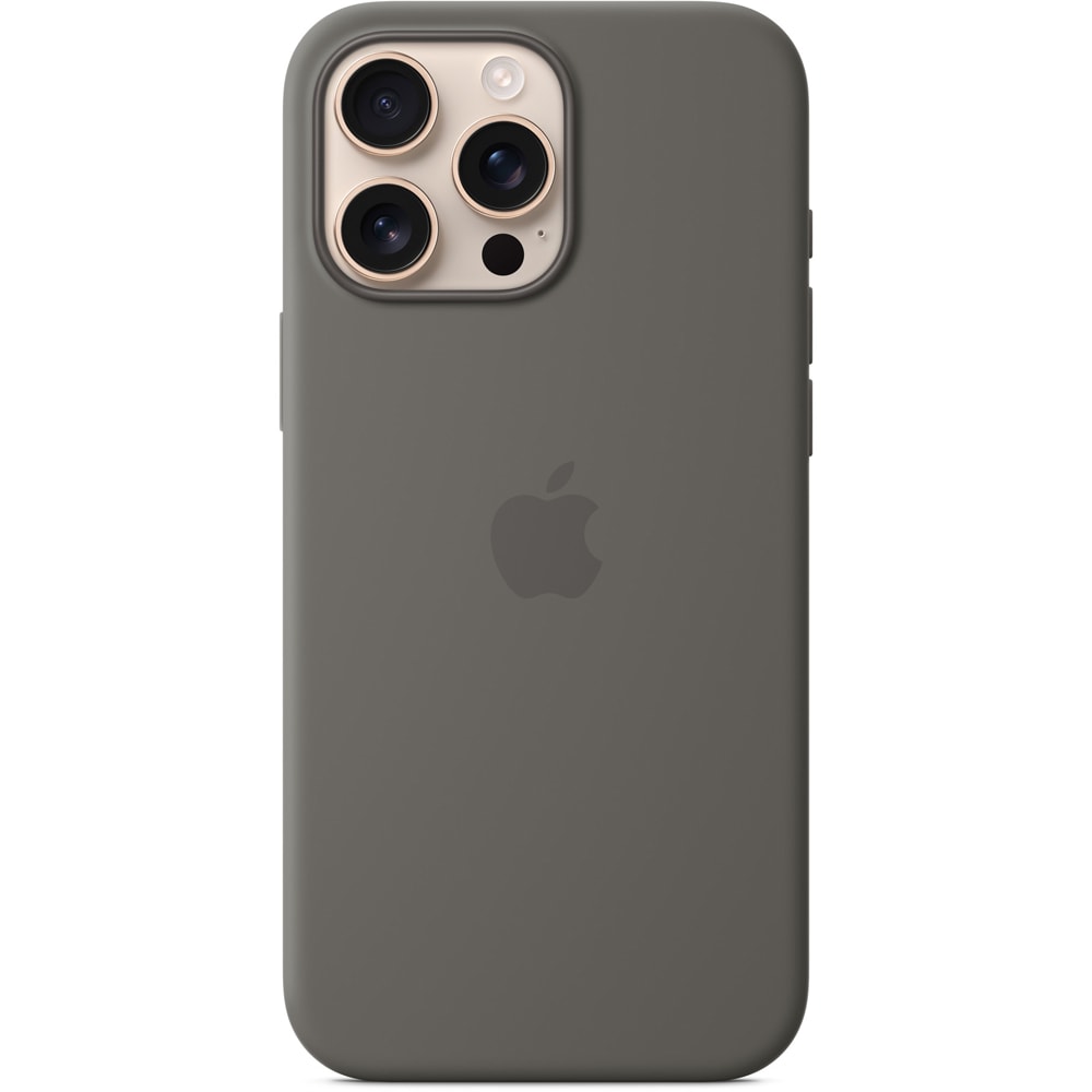 Husa telefon APPLE iPhone 16 Pro Max Silicone Case cu MagSafe - Stone Gray, MYYV3ZM/A