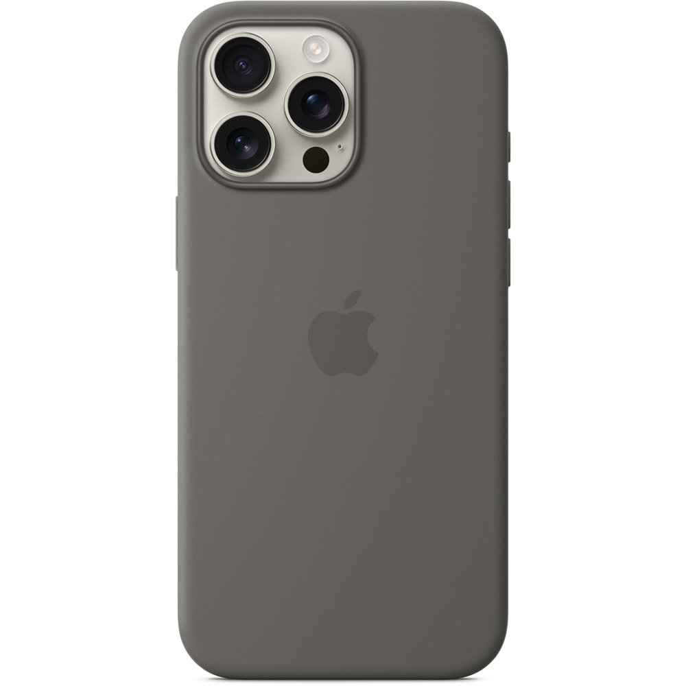 Husa telefon APPLE iPhone 16 Pro Max Silicone Case cu MagSafe - Stone Gray, MYYV3ZM/A