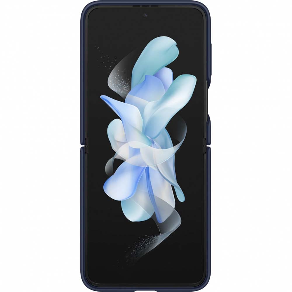 Husa telefon SAMSUNG Silicone Cover with Ring pentru Galaxy Z Flip4 EF-PF721TNEGWW, Navy