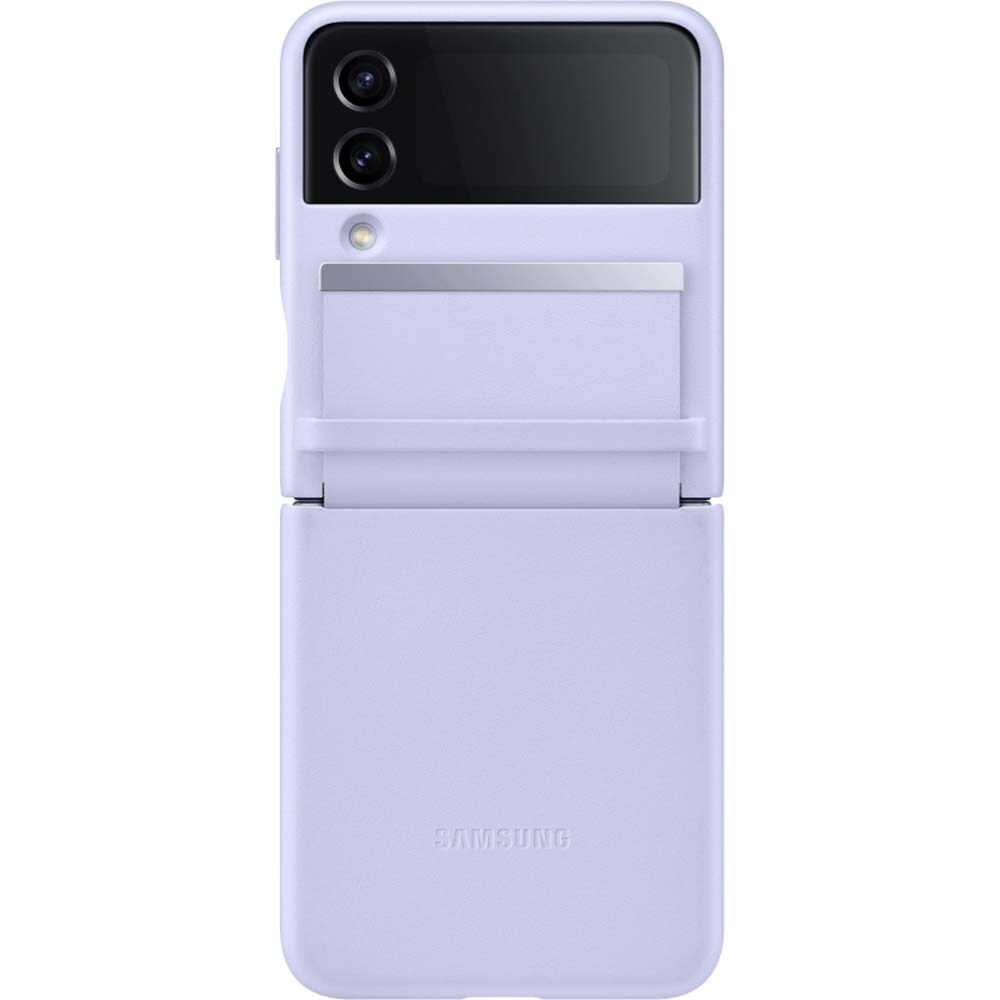 Husa telefon SAMSUNG Flap Leather Cover pentru Galaxy Z Flip4 EF-VF721LLEGWW, Serene Purple