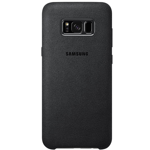 Carcasa pentru SAMSUNG Galaxy S8 Plus, EF-XG955ASEGWW, alcantara, argintiu/gri